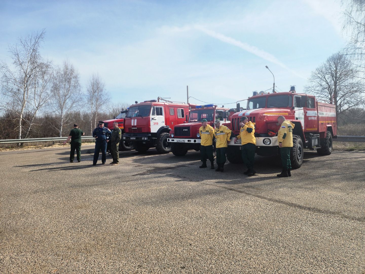 Зарайск, Пожары, Поджоги травы, Лесная охрана, Тактические учения,