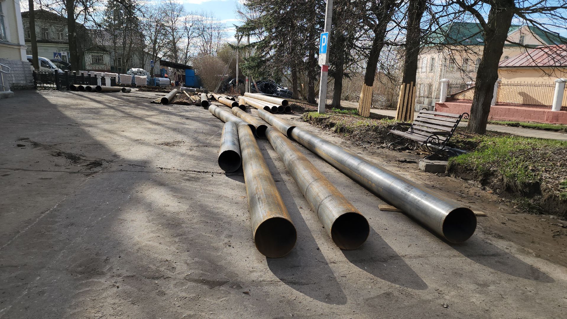 кашира, благоустройство, комфортная городская среда, строительство, историческая часть города, земляные работы,