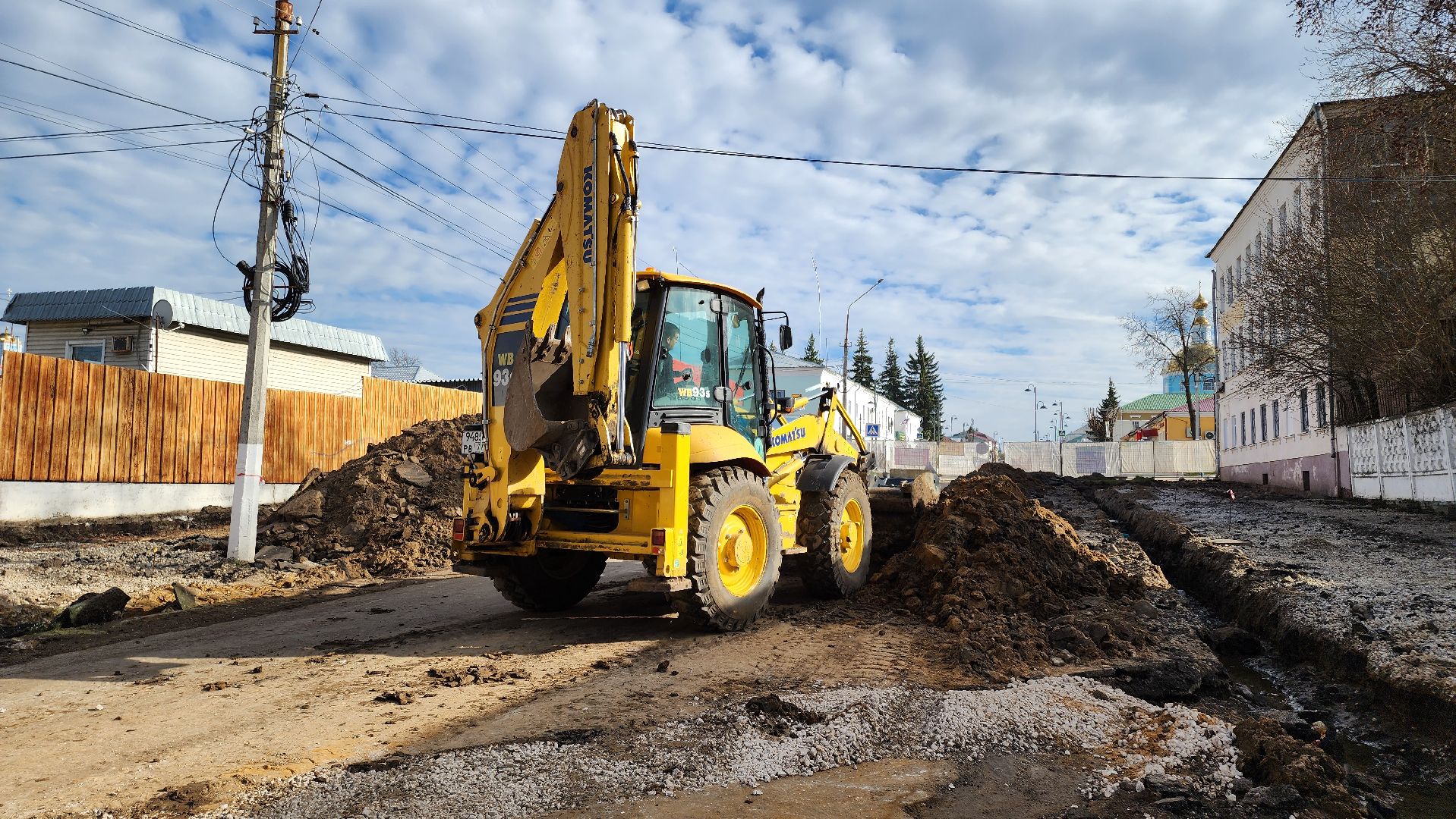 кашира, благоустройство, комфортная городская среда, строительство, историческая часть города, земляные работы,