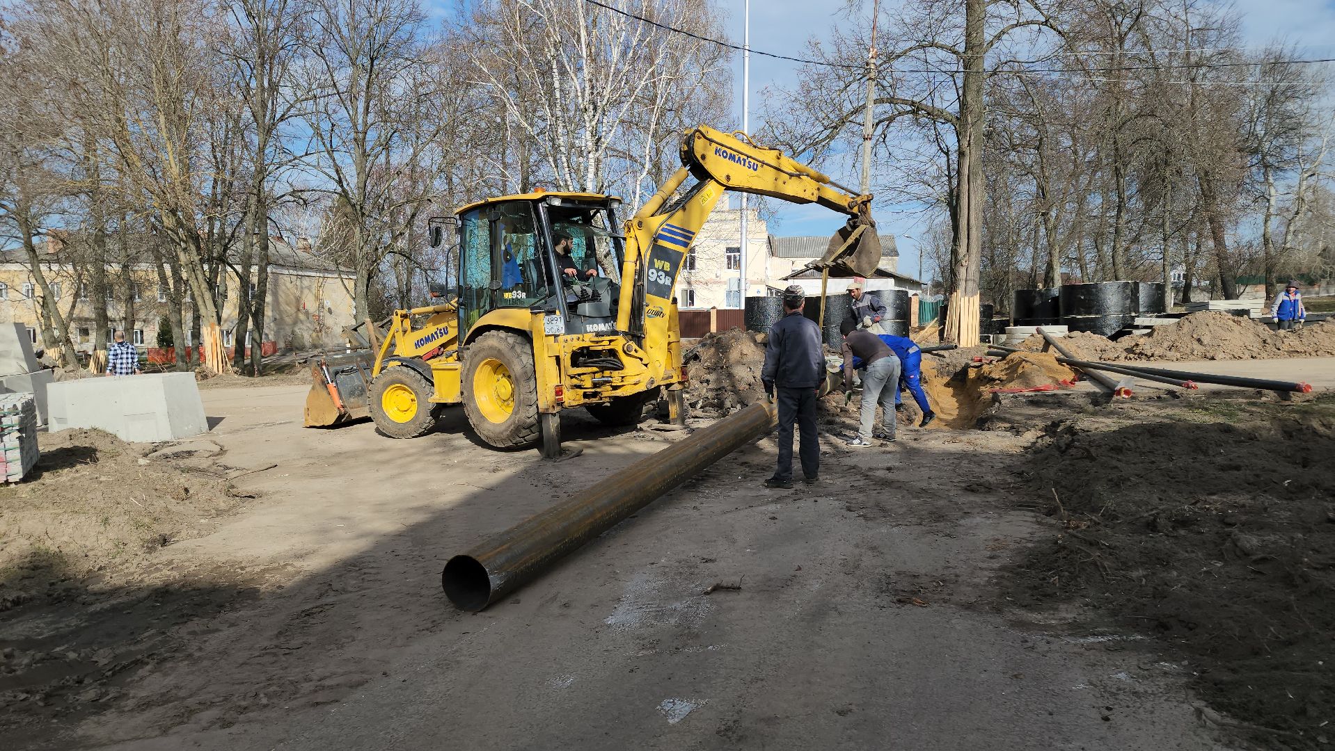кашира, благоустройство, комфортная городская среда, строительство, историческая часть города, земляные работы,