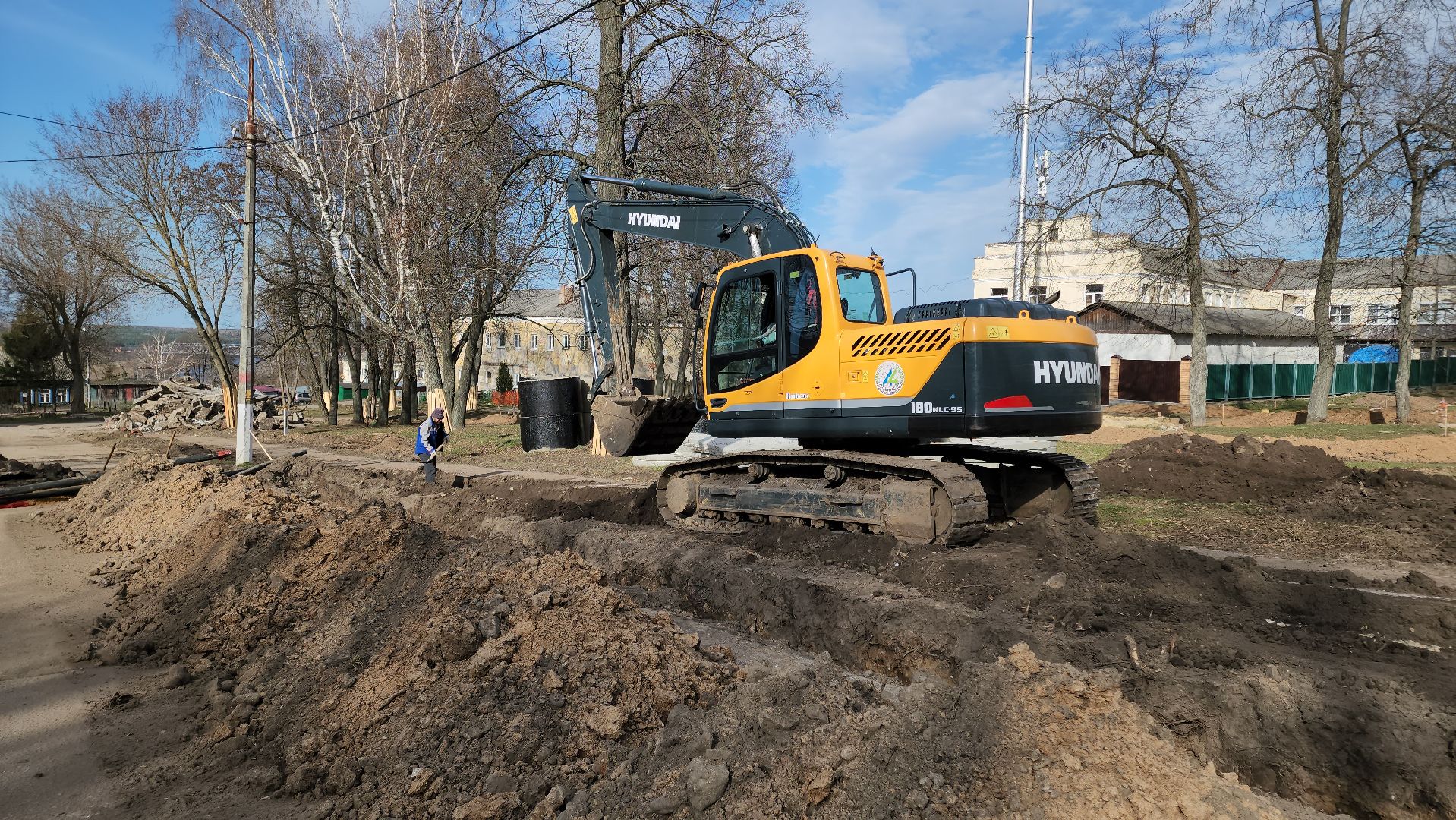 кашира, благоустройство, комфортная городская среда, строительство, историческая часть города, земляные работы,