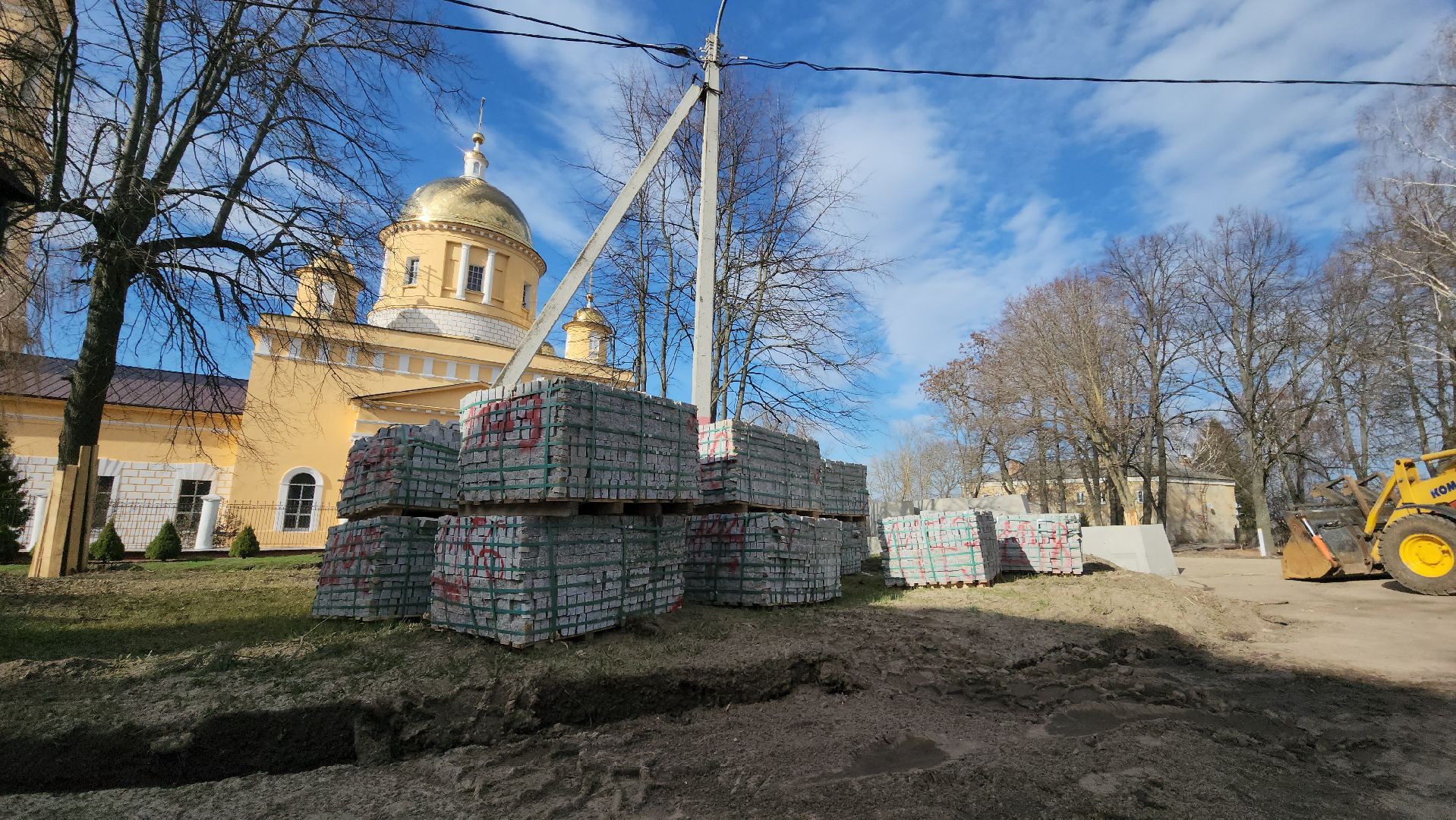кашира, благоустройство, комфортная городская среда, строительство, историческая часть города, земляные работы,