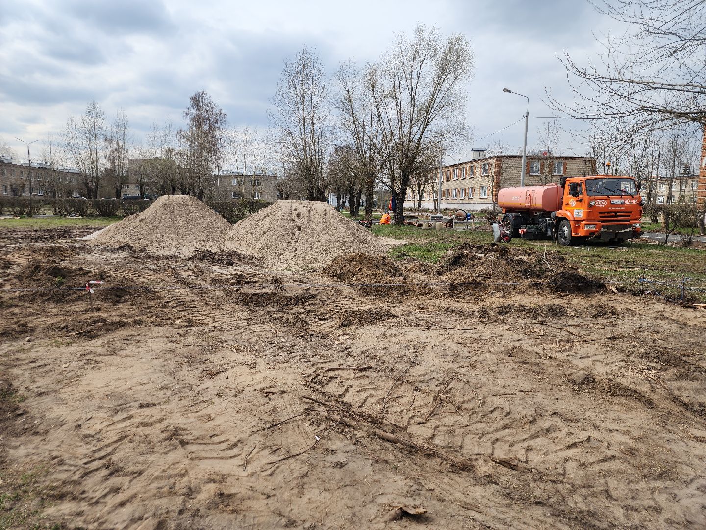благоустройство дворов, орехово-зуевский округ, малая дубна,