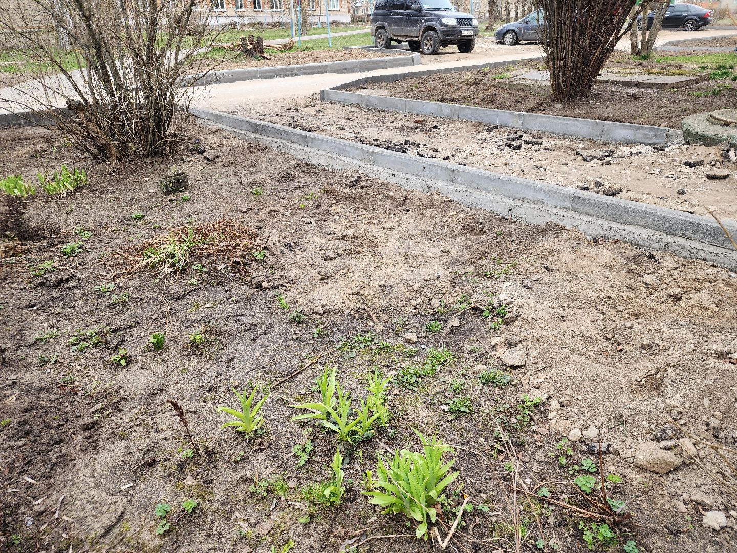 благоустройство дворов, орехово-зуевский округ, малая дубна,