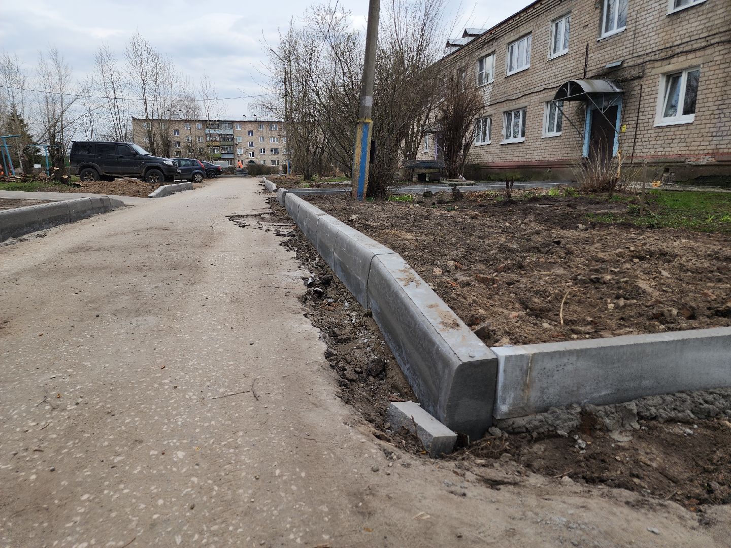 благоустройство дворов, орехово-зуевский округ, малая дубна,