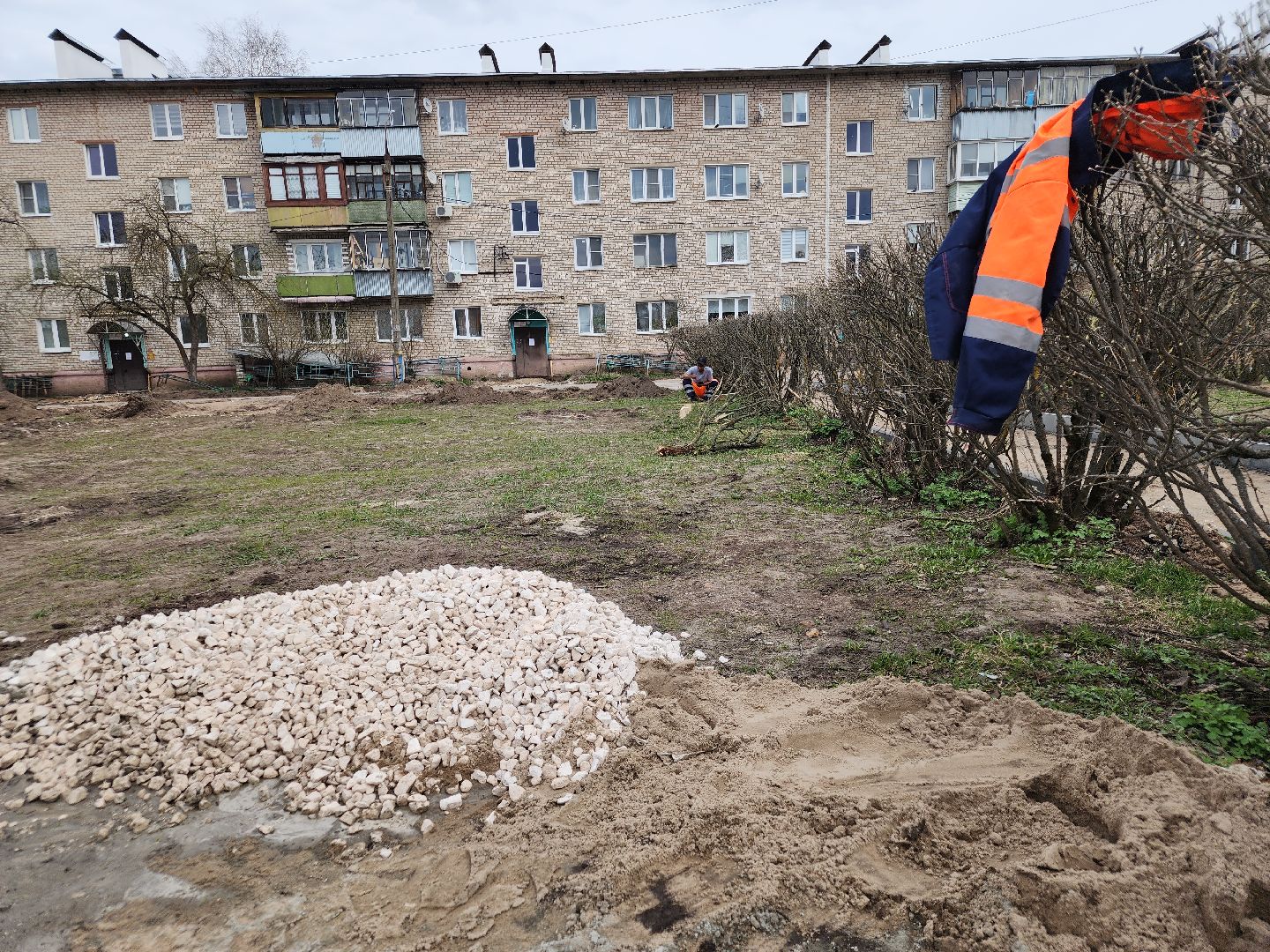 благоустройство дворов, орехово-зуевский округ, малая дубна,