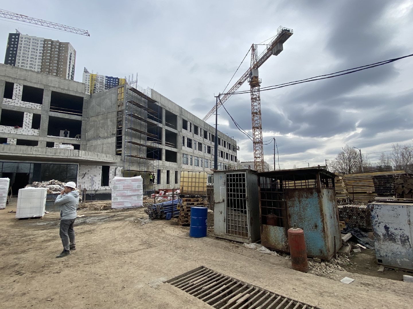 новая школа в красногорске, новая школа в павшинской пойме, строительтство,