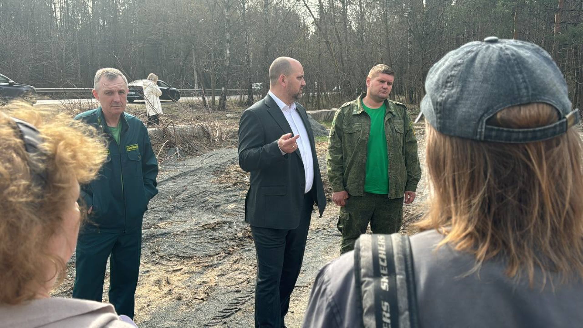 благоуйстройство, кучинский лесопарк, встреча администрации с жителями,