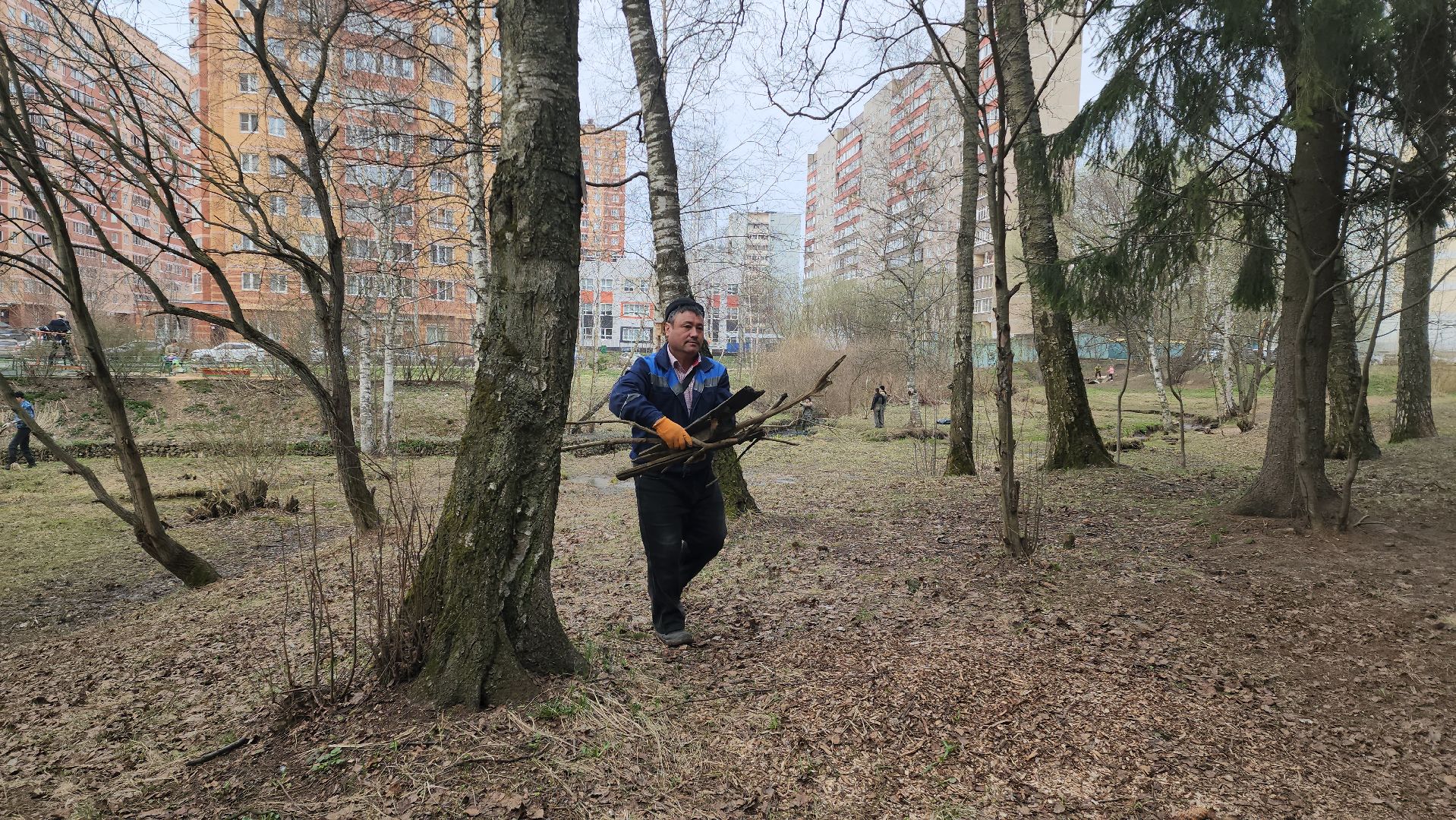 субботник, очистка водоема, Река, Лобня,