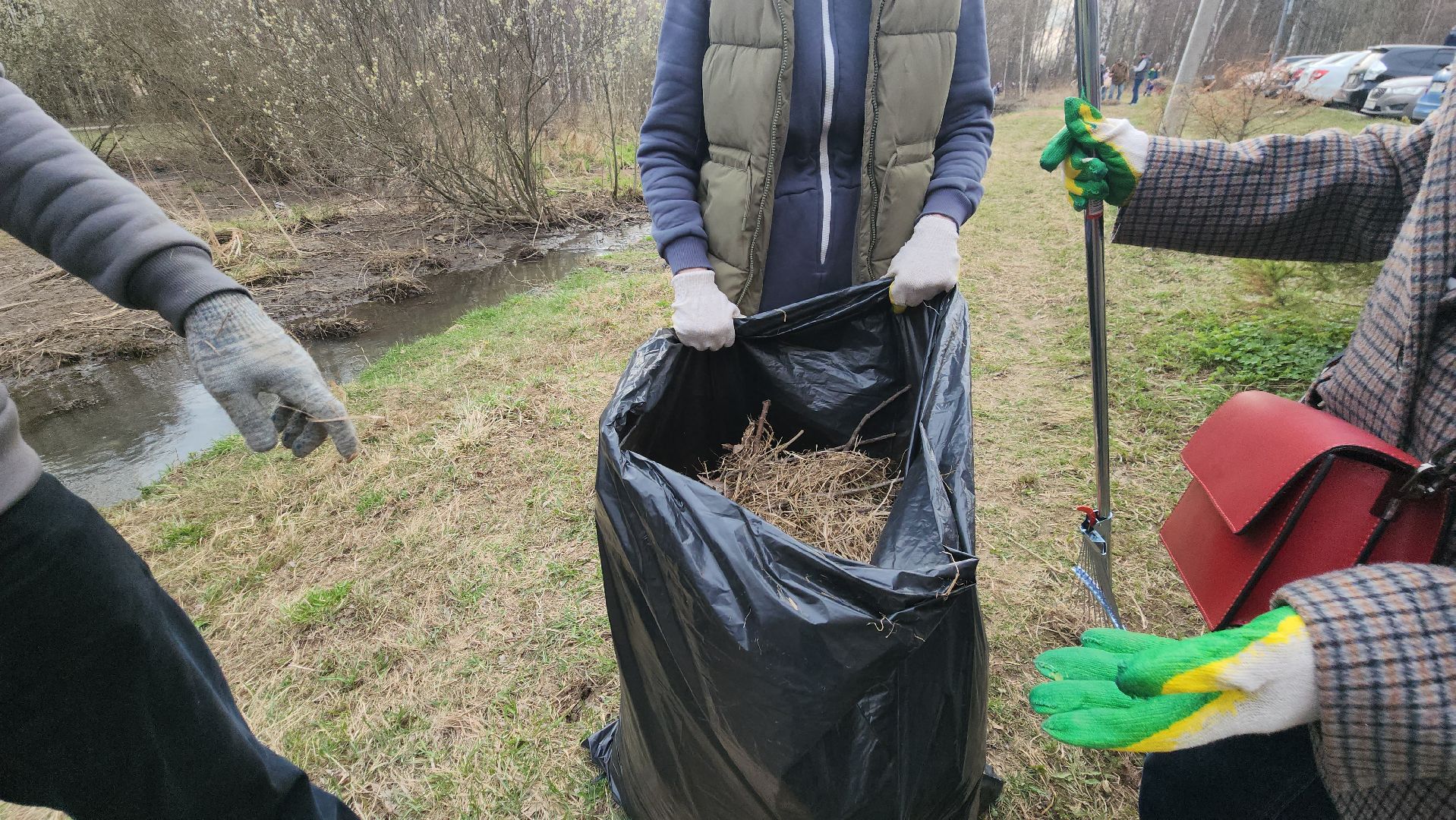 субботник, очистка водоема, Река, Лобня,