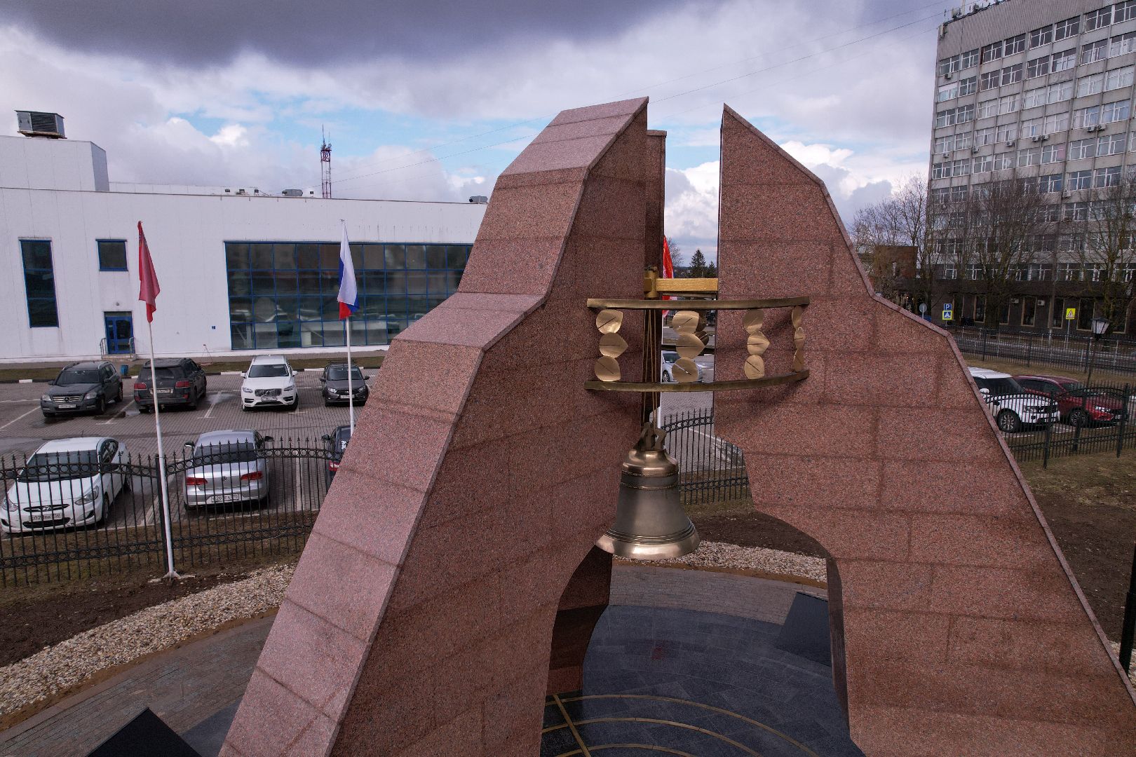 видео с коптера, памятник в можайске,