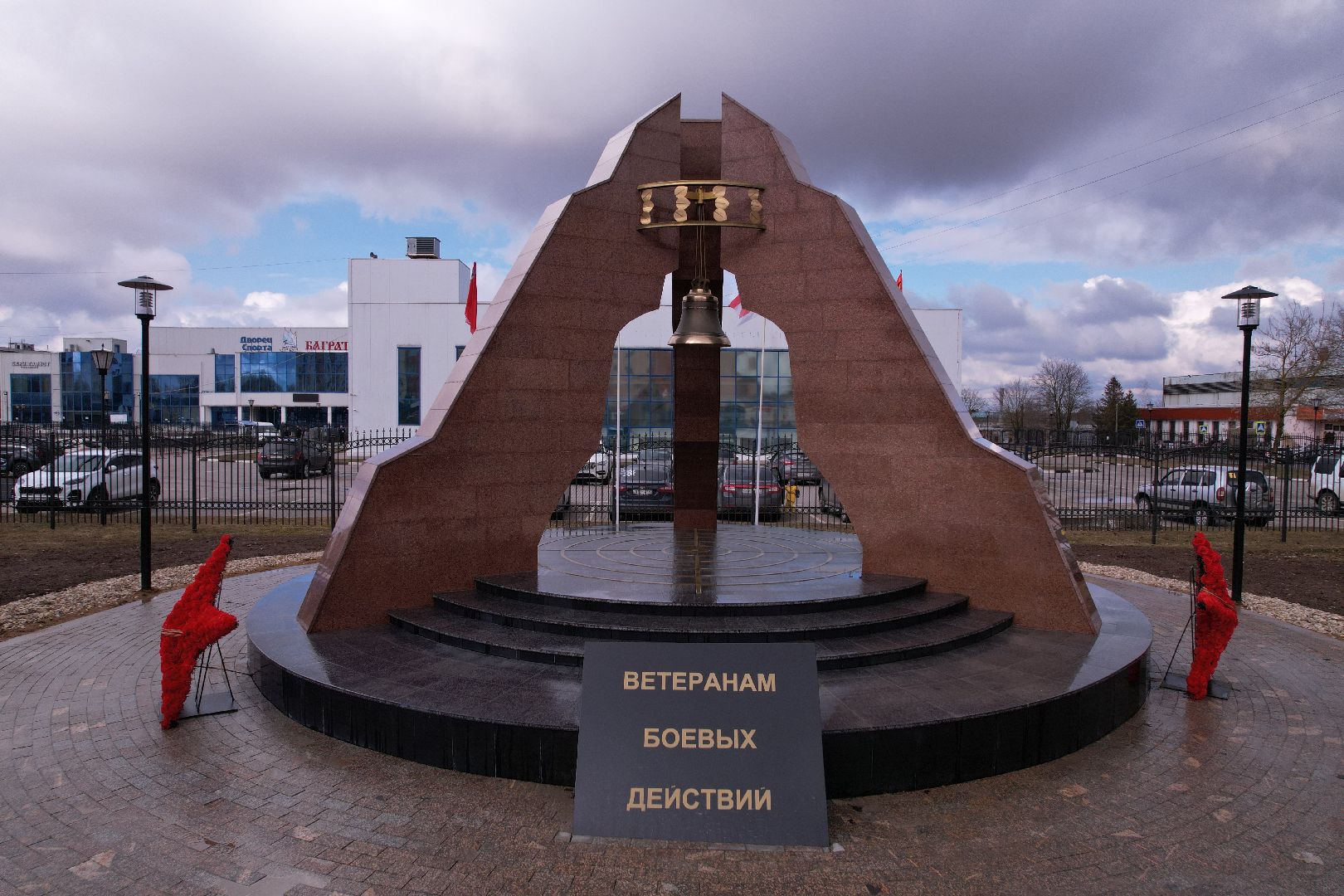 видео с коптера, памятник в можайске,