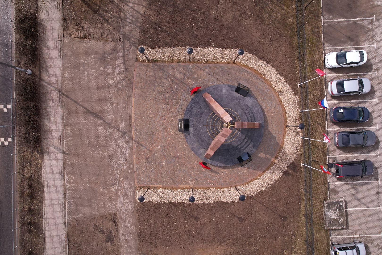 видео с коптера, памятник в можайске,