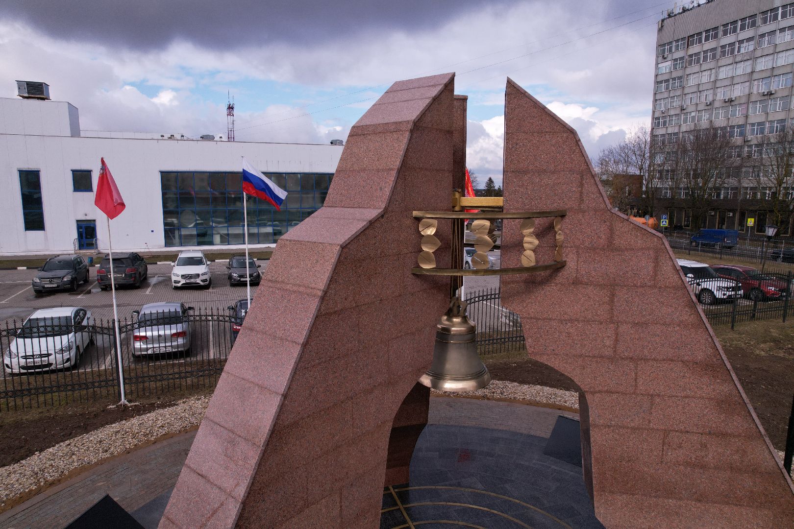 видео с коптера, памятник в можайске,