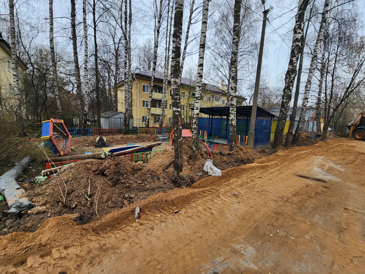 долгопрудный, капремонт детского сада,  штукатурные работы, штукатурка по маячкам, благоустройство территории,