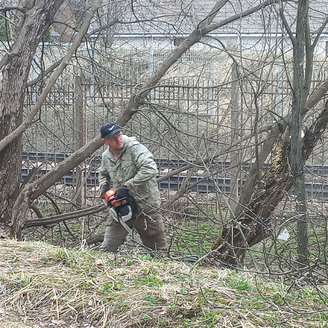 сергиев посад, хотьково, благоуйстройство, субботник, опиловка деревьев,