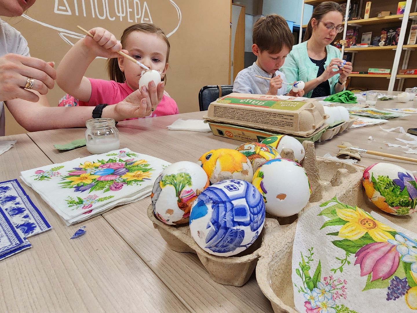 сергиев посад, многомама, декупаж, пасхальные яйца,