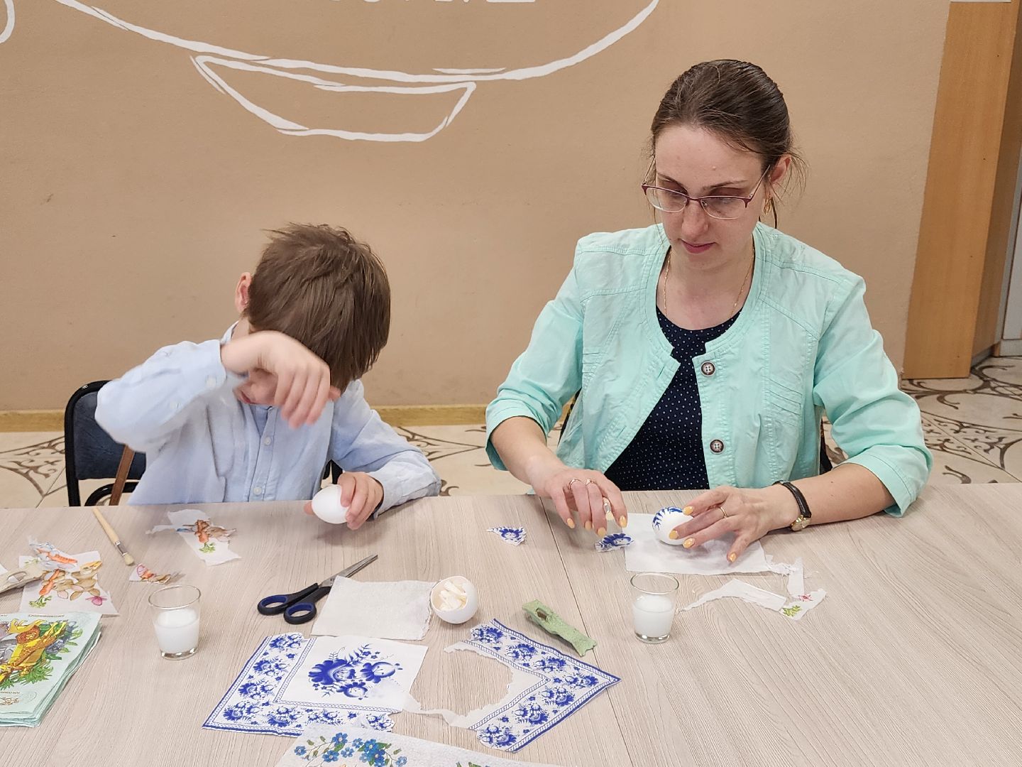 сергиев посад, многомама, декупаж, пасхальные яйца,