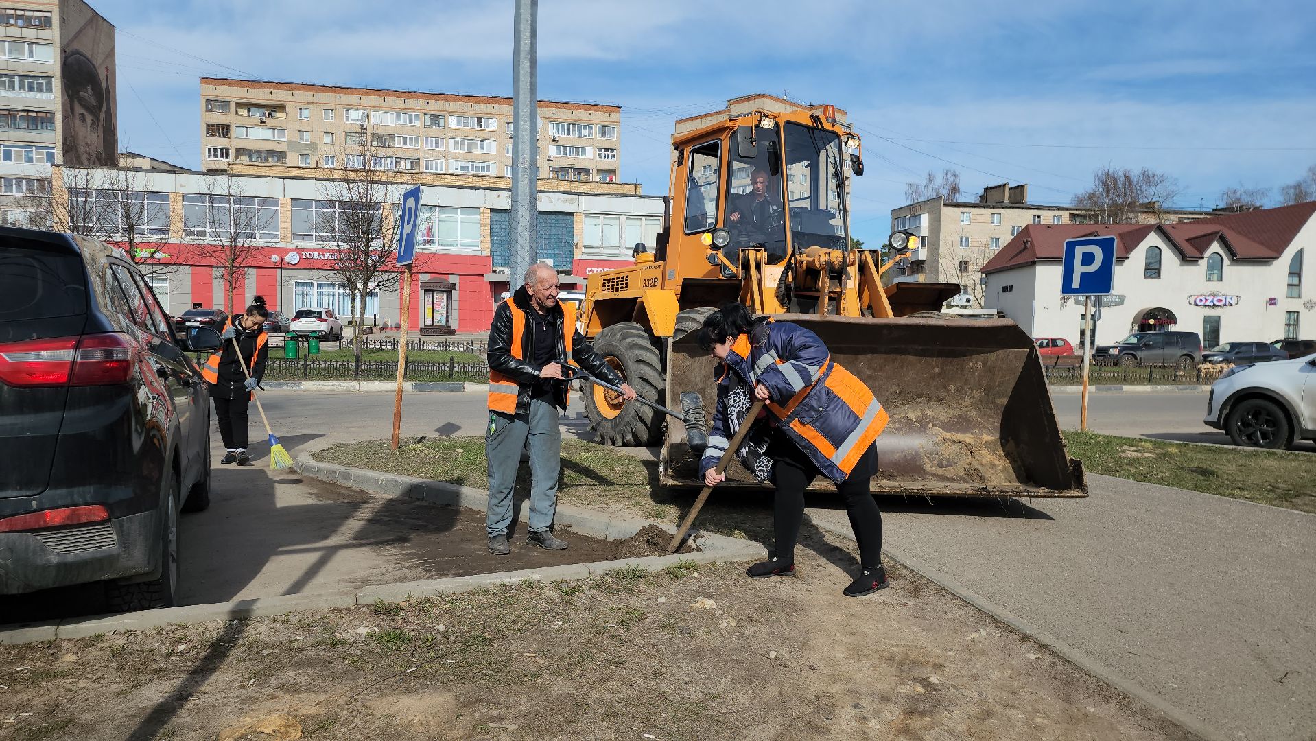 серпухов, подмосковье, уборка улиц,