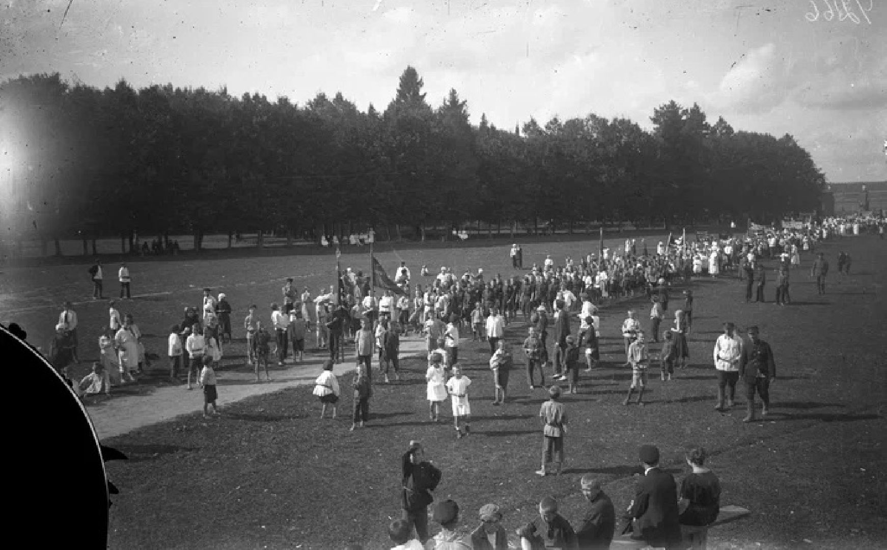 Первомай, Наро-Фоминск, Наро-Фоминский городской округ, Праздник Весны и Труда, фотопластины, архив, негатив, прядильно-ткацкая фабрика