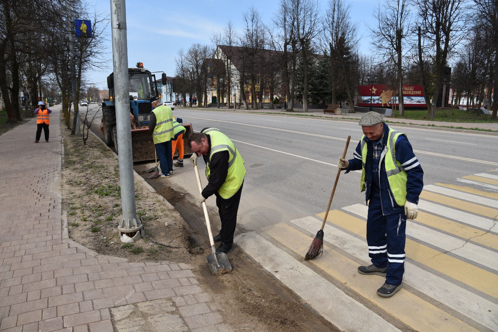 лотошино, мосавтодор, дорожники, уборка улиц,