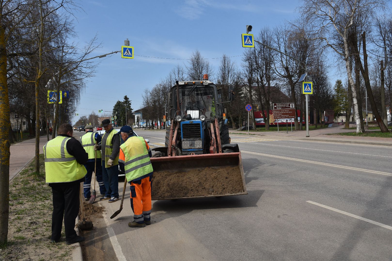 лотошино, мосавтодор, дорожники, уборка улиц,