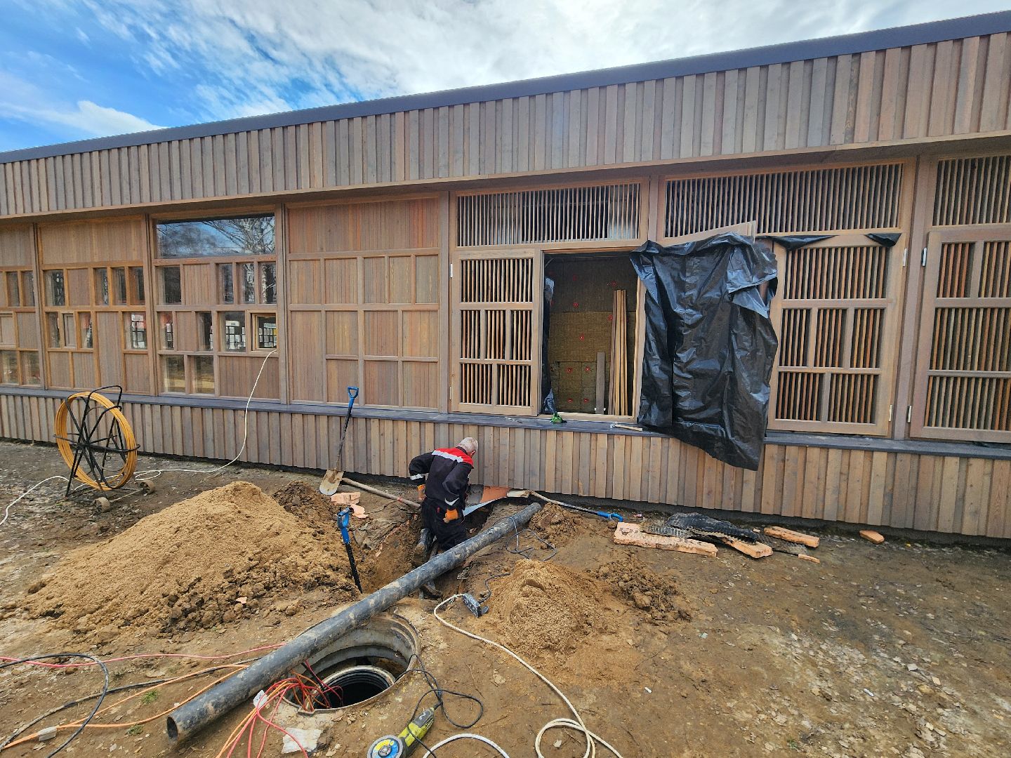 Чехов, село Мелихово, музей-заповедник, реконструкция, благоустройство, обновление, прокладка инженерных сетей, слаботочная сеть, безопасность, пожарная сигнализация, мультимедиа, видеонаблюдение, визит-центр, новый главный вход,