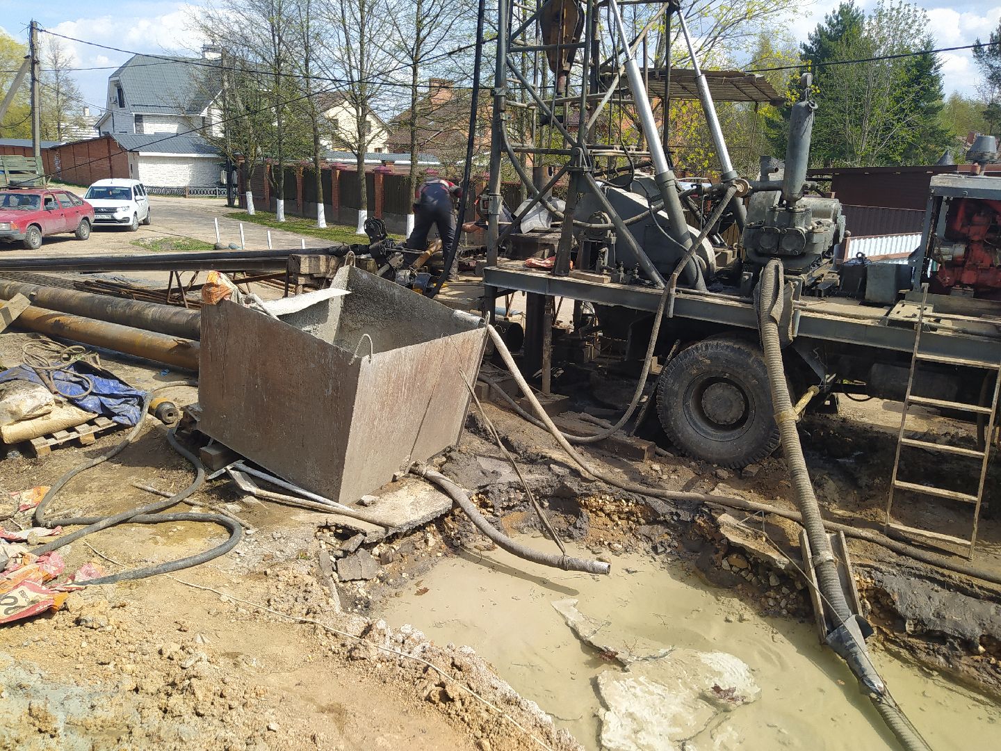 Аносино, сважина, Истра, бурение