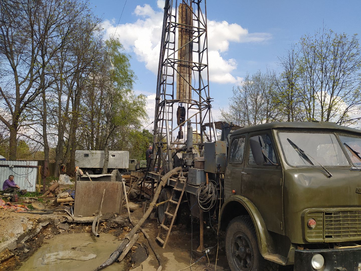 Аносино, сважина, Истра, бурение