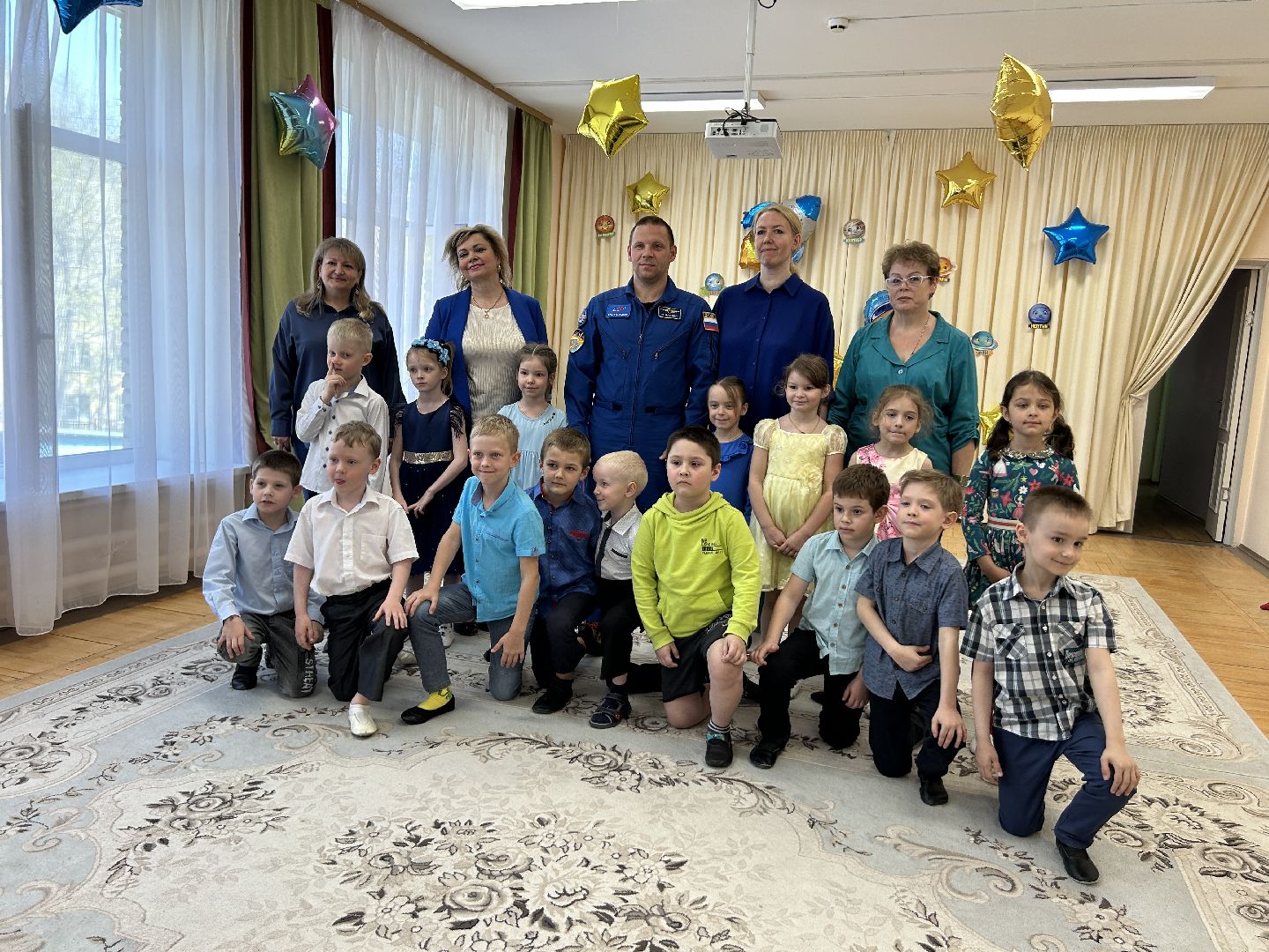 Детский сад, космонавт, благоустройство, акция, космос