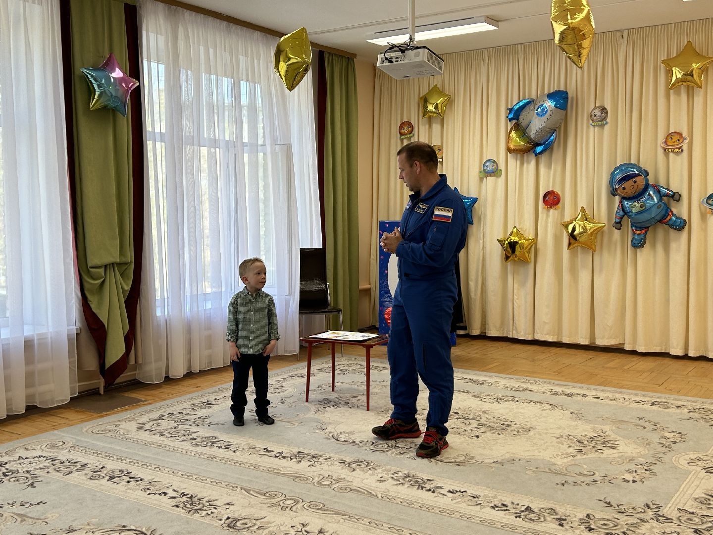 Детский сад, космонавт, благоустройство, акция, космос