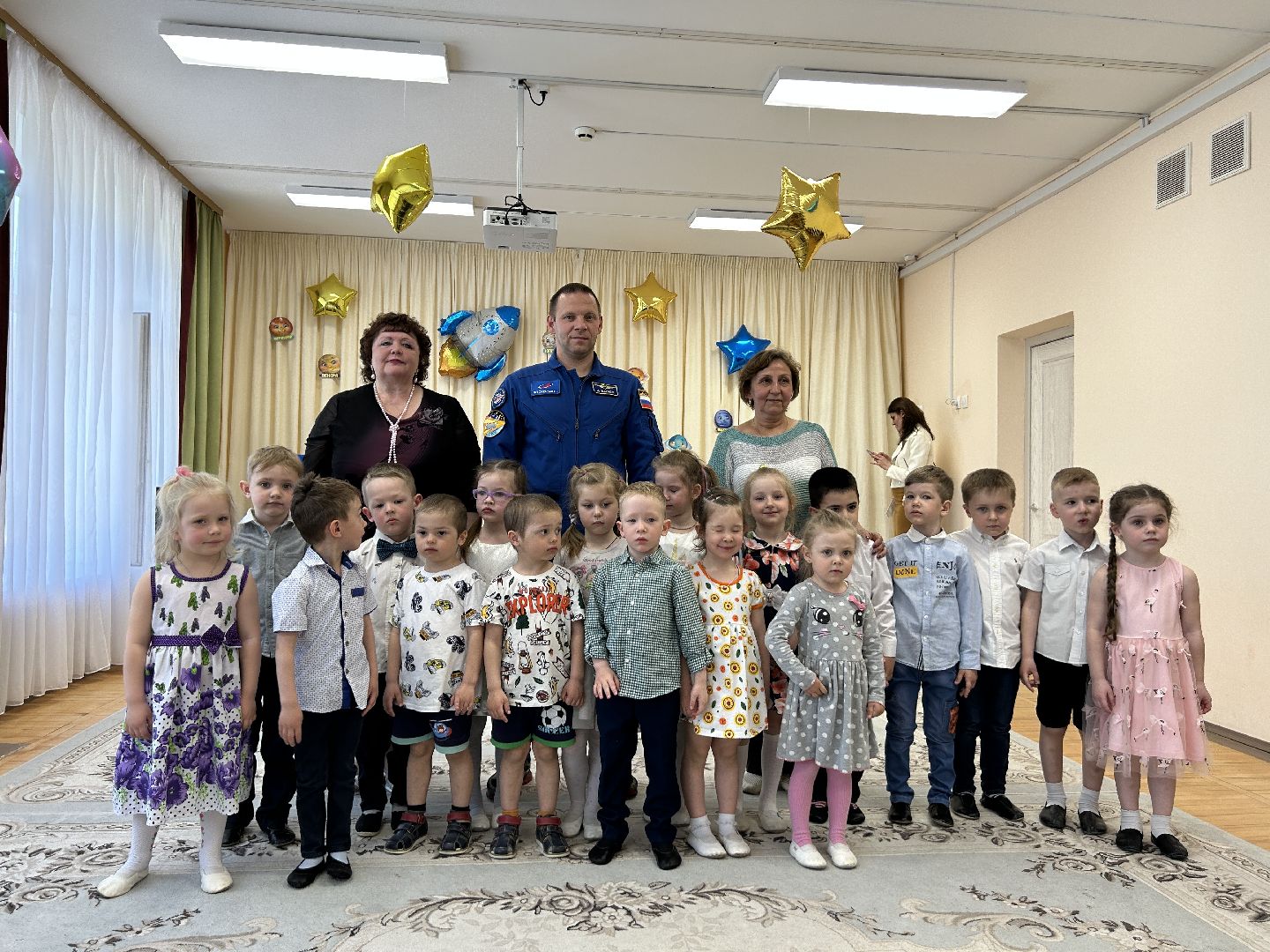 Детский сад, космонавт, благоустройство, акция, космос