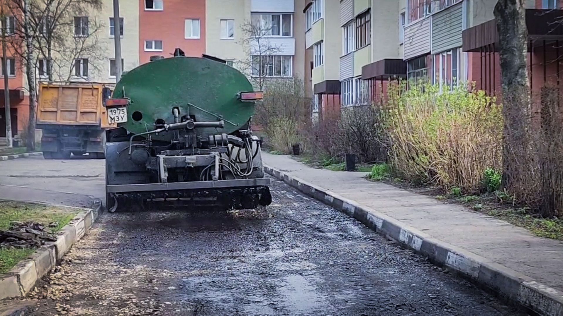 бронницы, ремонт дороги , укладка асфальта,