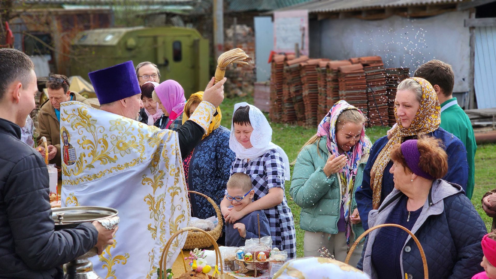 Пасха, Руза, брыньково, Православие, освящение куличей,
