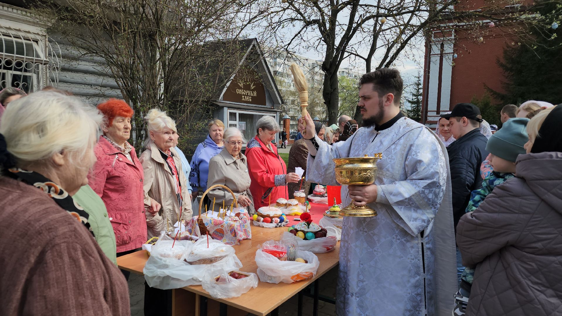пасха, освящение куличей, орехово-зуевский округ,