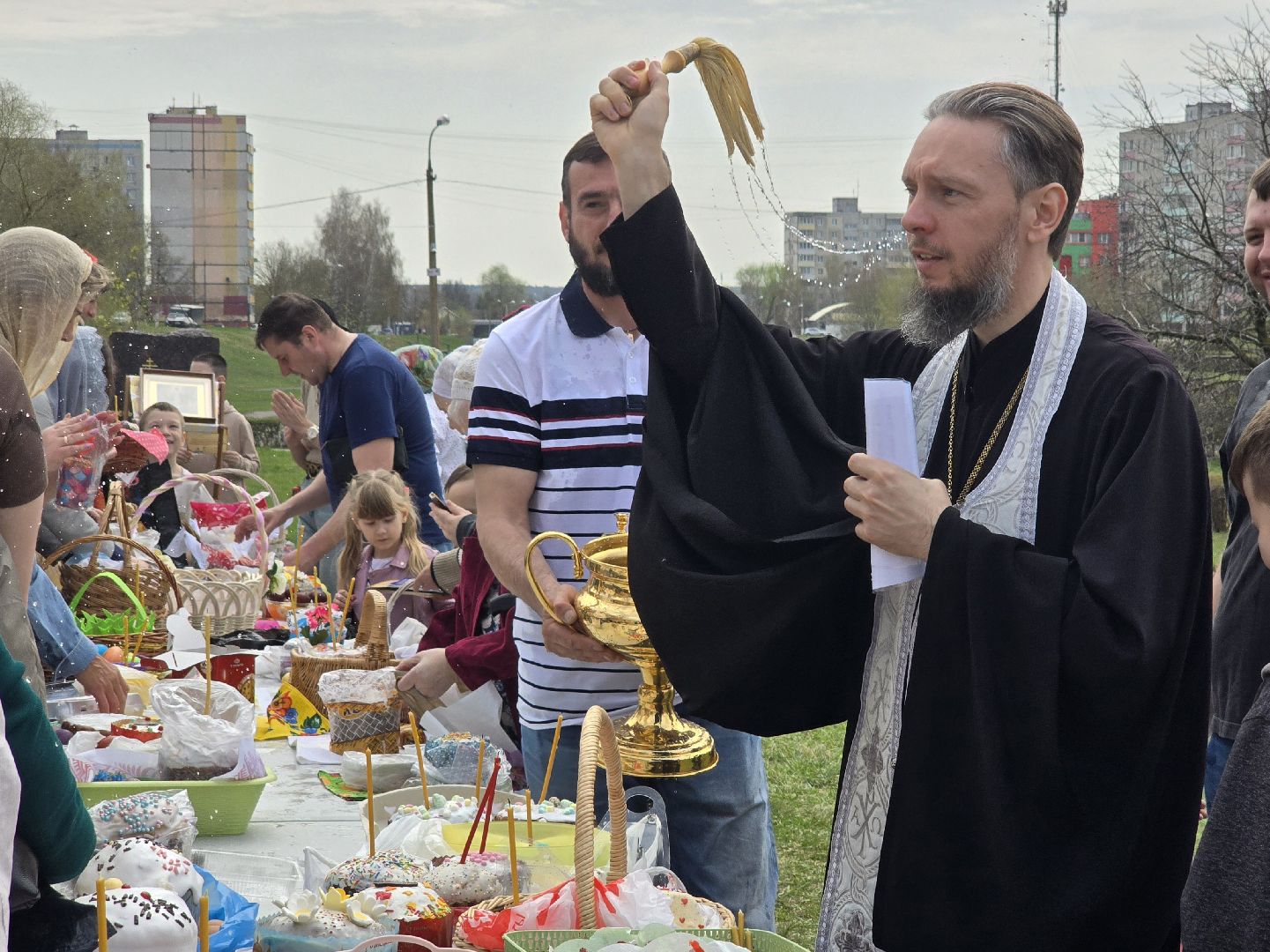 Коломна, освящение куличей, пасха,