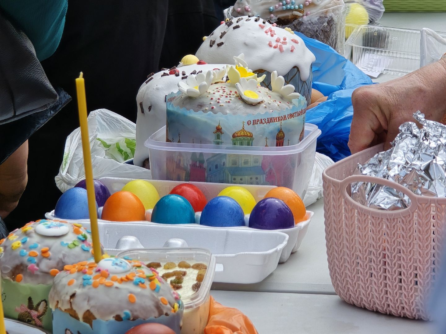 Коломна, освящение куличей, пасха,