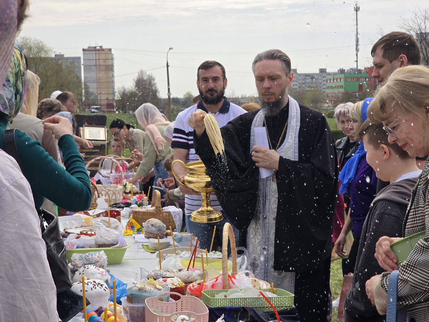 Коломна, освящение куличей, пасха,