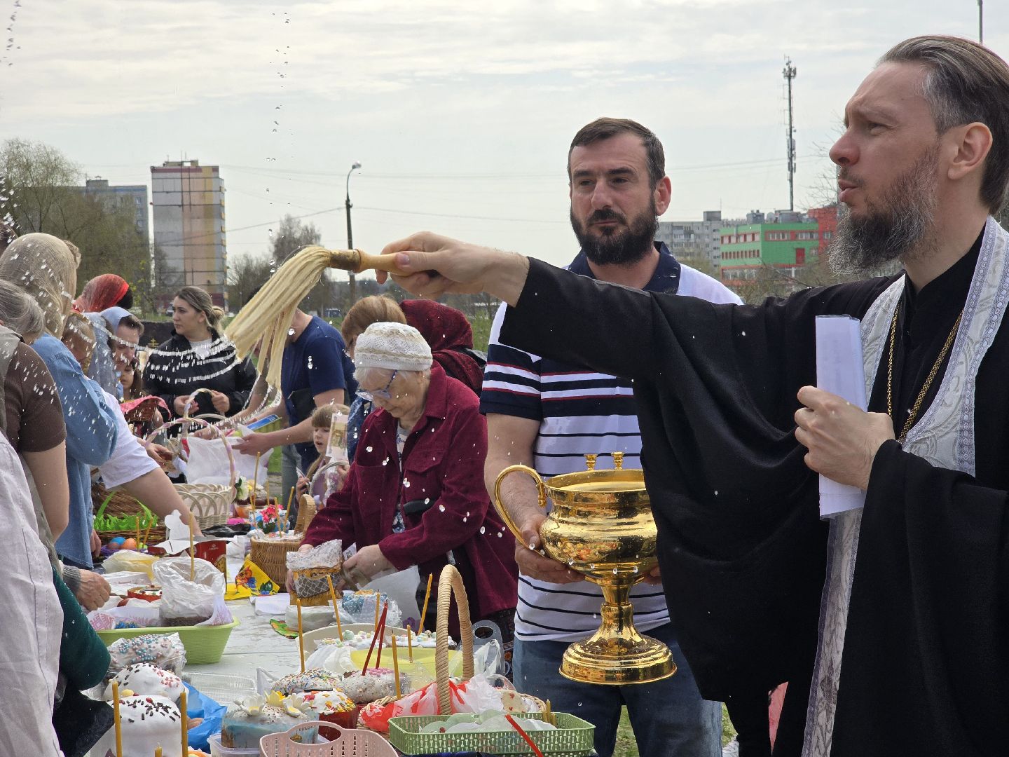 Коломна, освящение куличей, пасха,