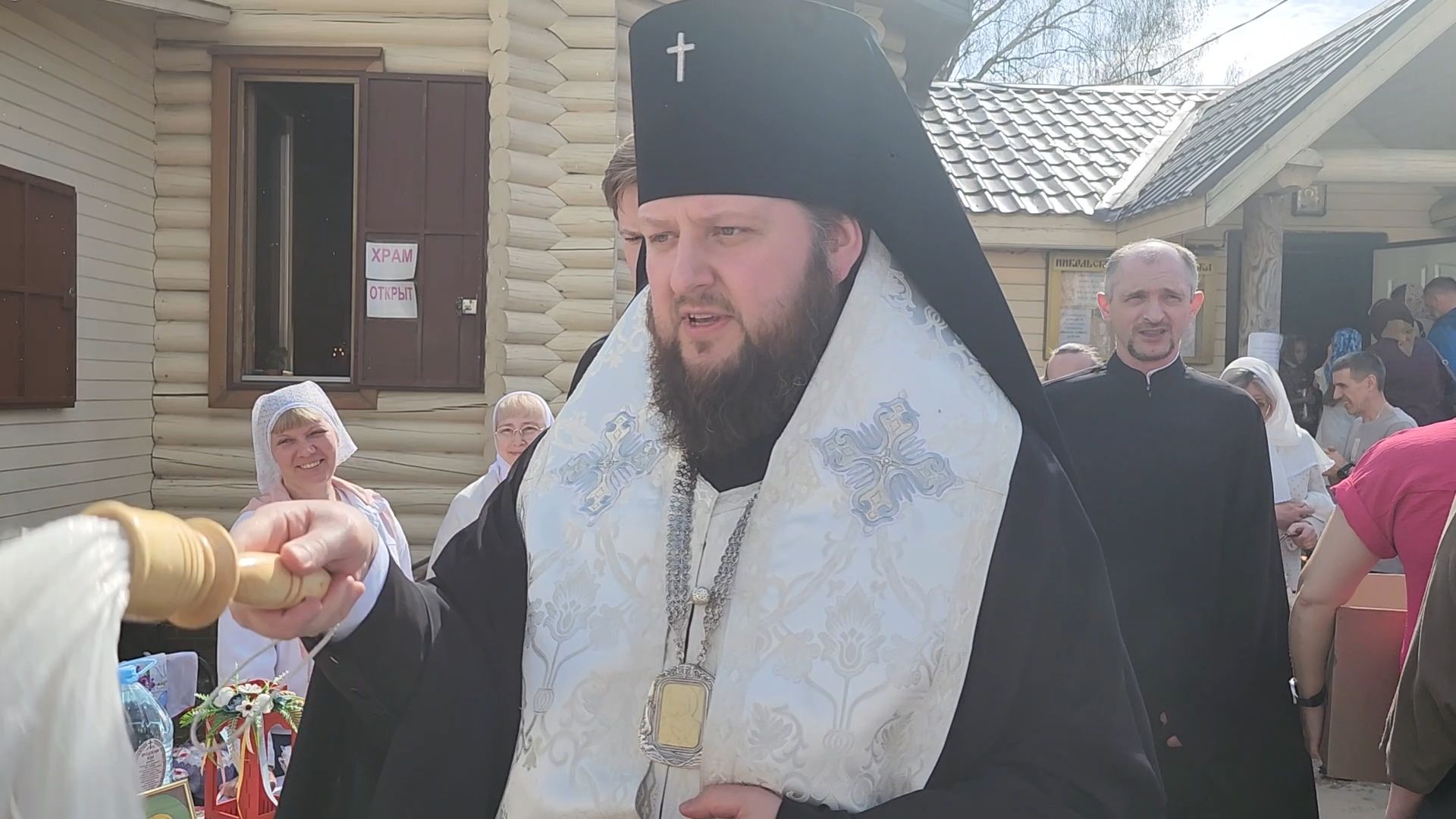 Подольск, Пасха, архиепископ аксий, освящение куличей,