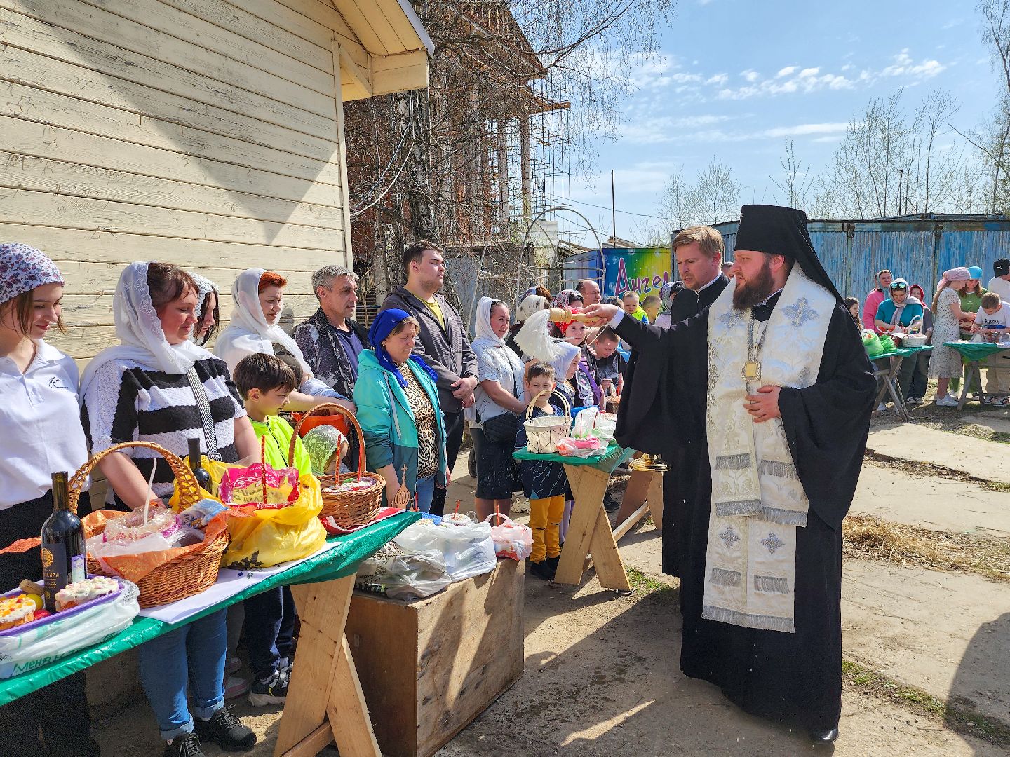 Подольск, Пасха, архиепископ аксий, освящение куличей,
