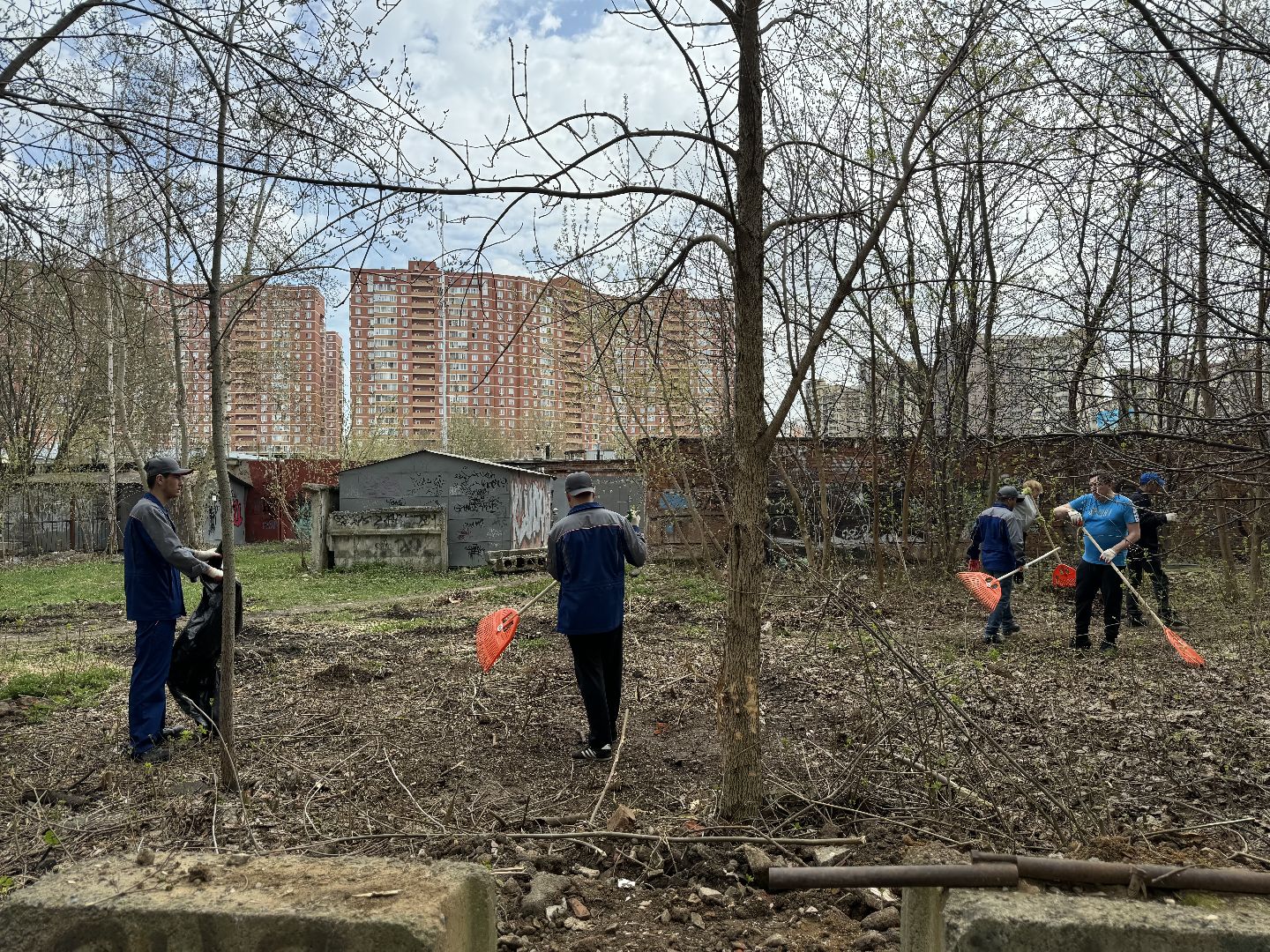 субботник, сквер сосенки, ленинский городской округ, жители ленинского округа,