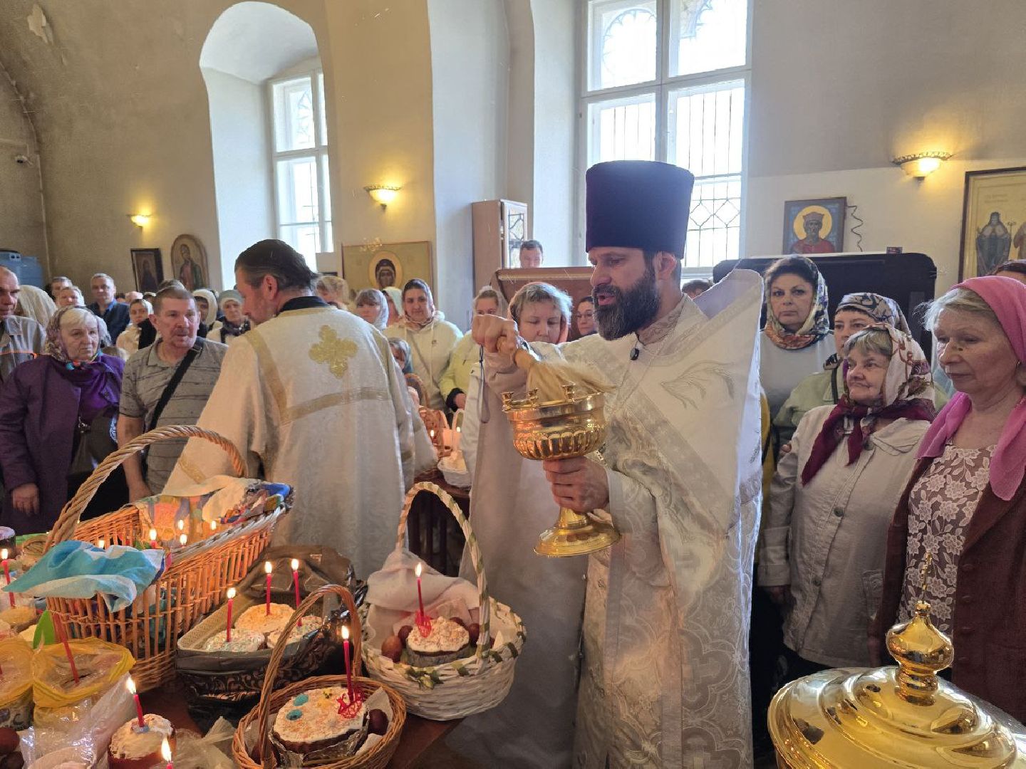 можайск, можайский муниципальный округ, подмосковье, пасха, освящение куличей, праздник, православный праздник,