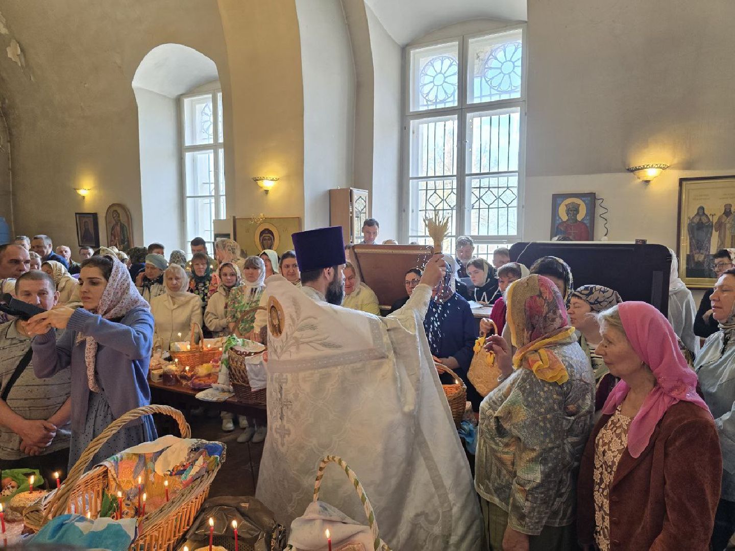 можайск, можайский муниципальный округ, подмосковье, пасха, освящение куличей, праздник, православный праздник,