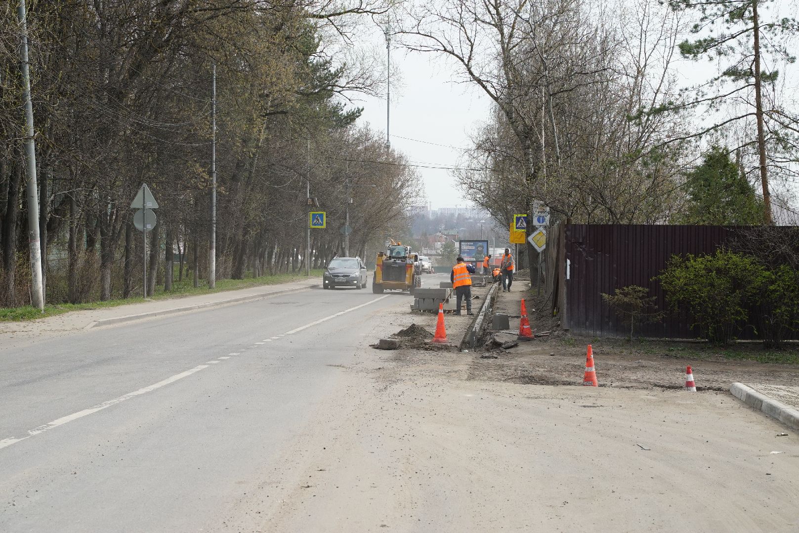 бордюр, дорога, ремонт,