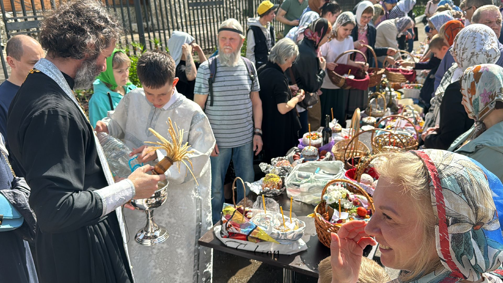 пасха, освящение, куличи,