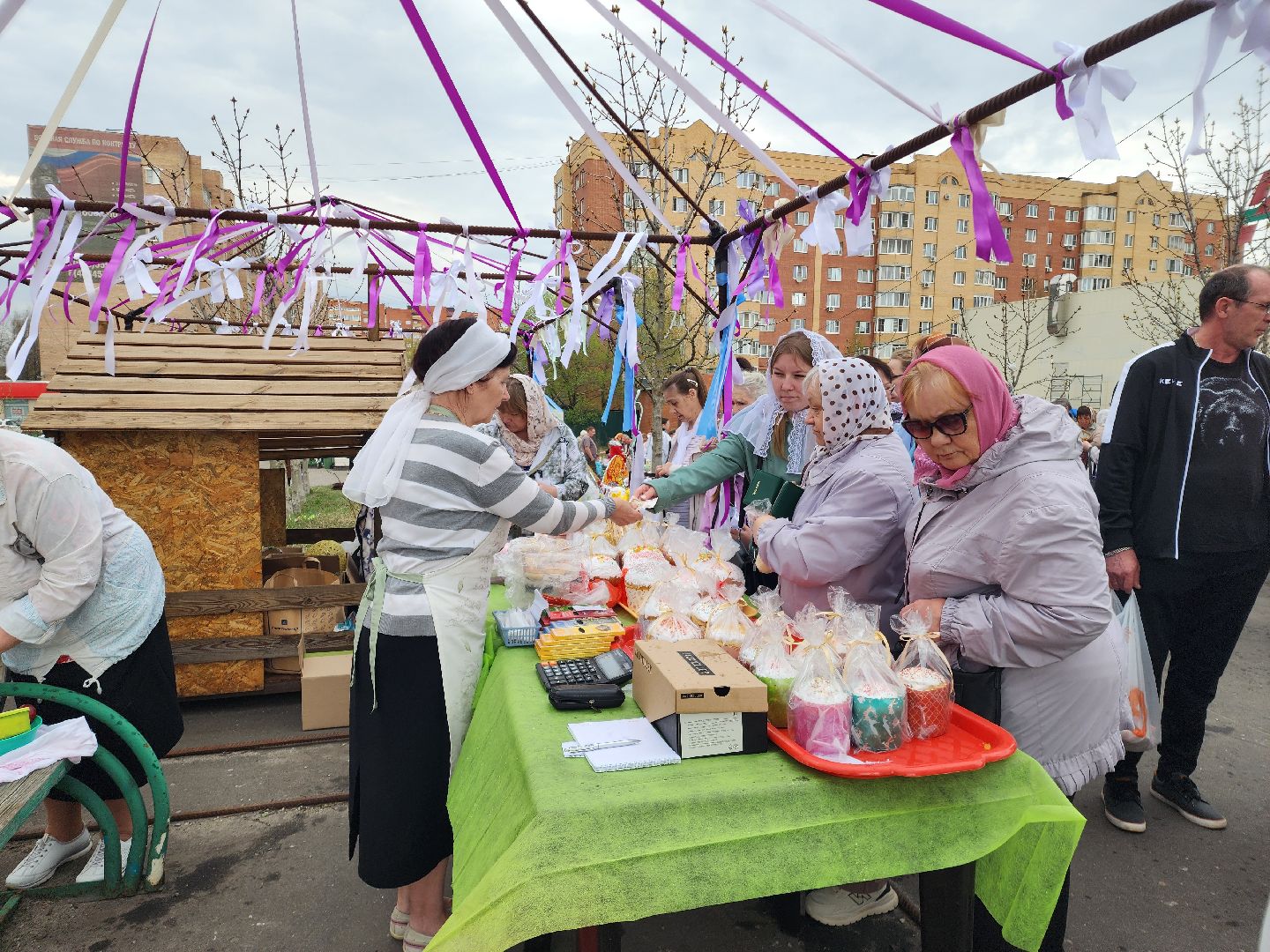 пасха 2025, шатура, никольский храм, куличи, куличи для военнослужащих,