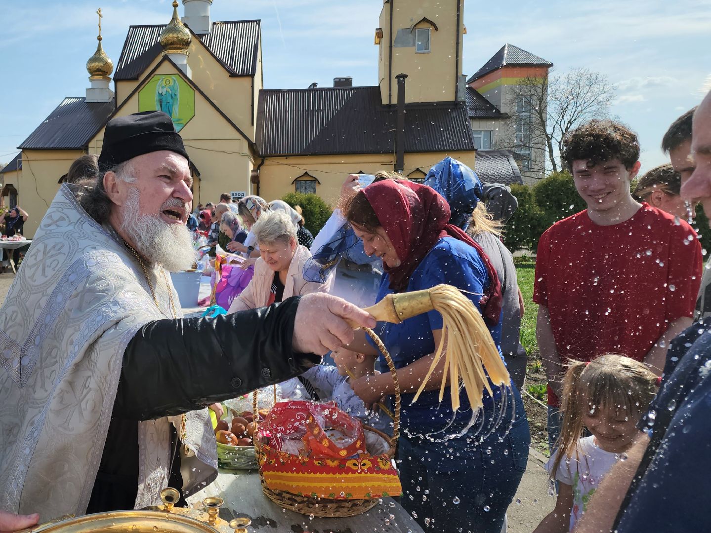 кашира, пасха , храм, праздник, великая суббота, освящение куличей,