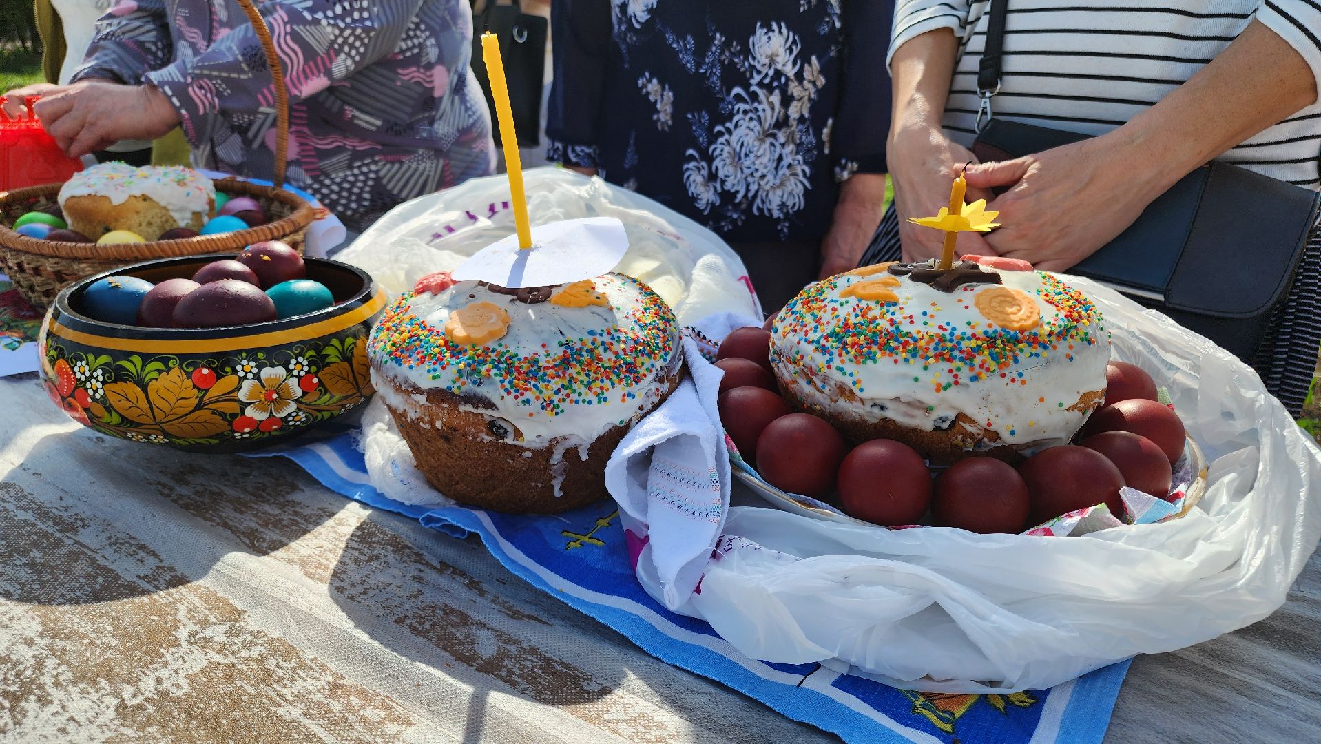 кашира, пасха , храм, праздник, великая суббота, освящение куличей,