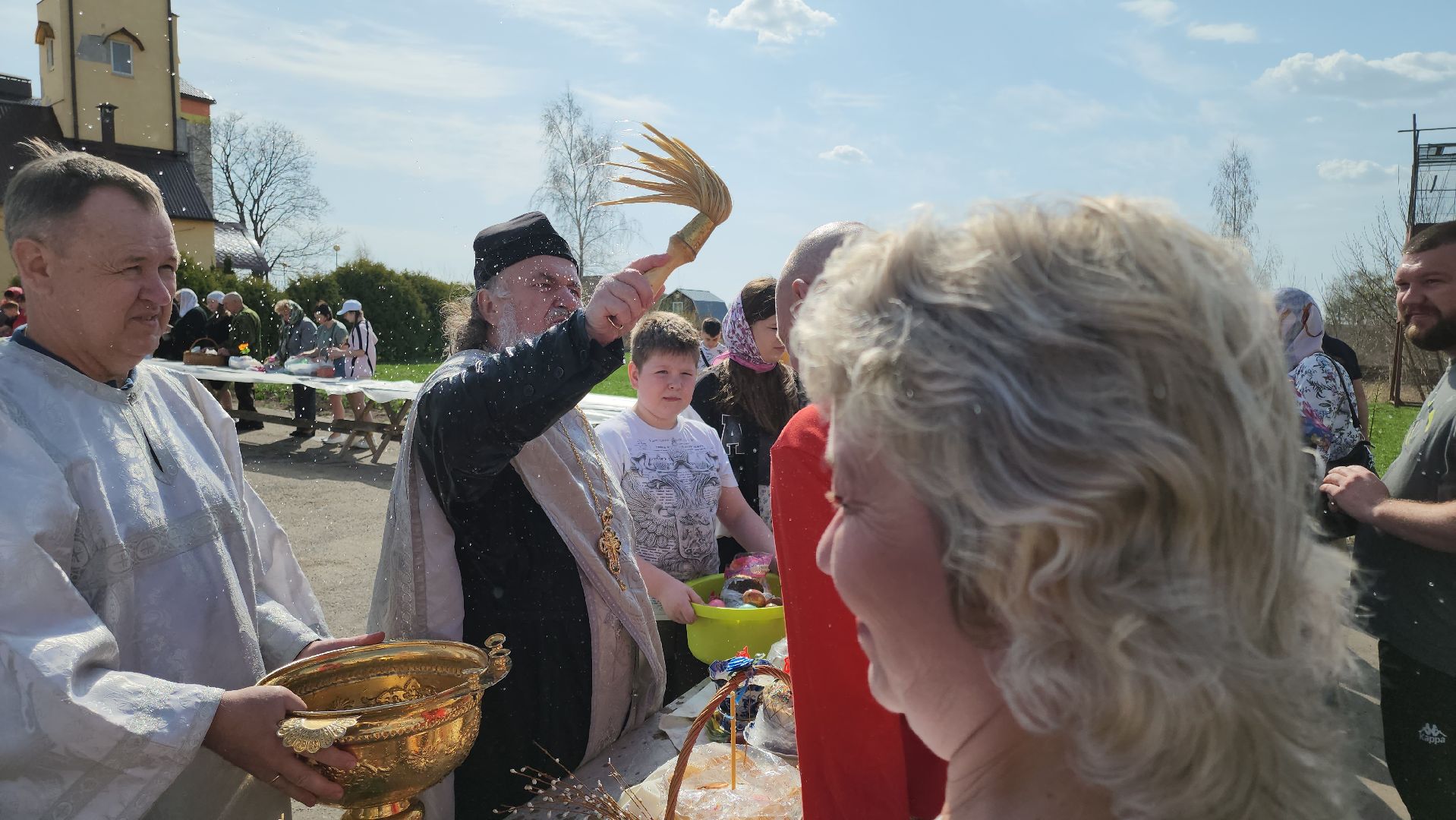 кашира, пасха , храм, праздник, великая суббота, освящение куличей,